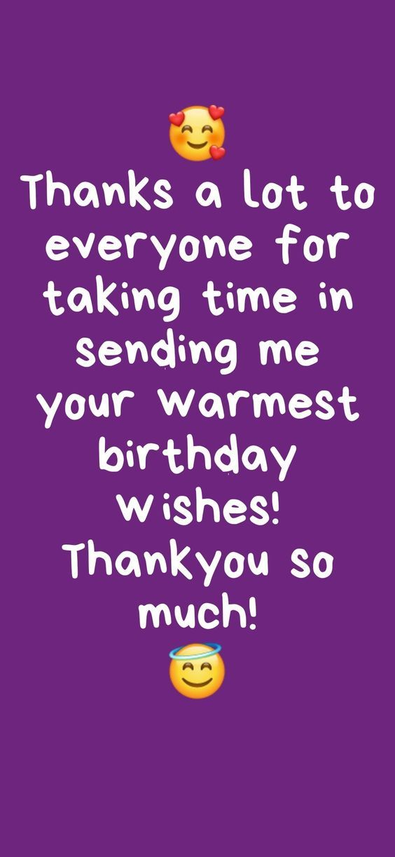 Whatsapp Thank you Birthday Wishes For All - Ideas at Namewishes