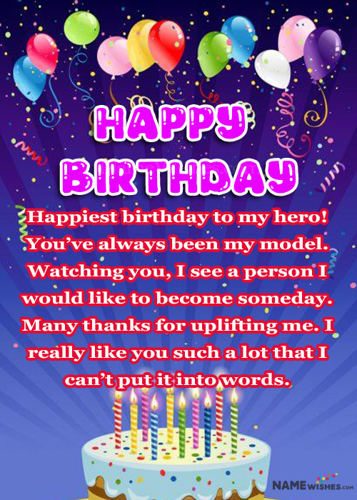 Happy Birthday Wishes For Father - Dad Birthday - Ideas at Namewishes